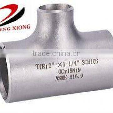 carbon steel galvanized reduce pipe fitting tee