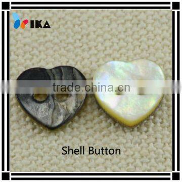 heart shaped Akoya shell button