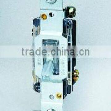 Lighted single-pole 15AMP AC QUIET DECORATOR TOGGLE SWITCH