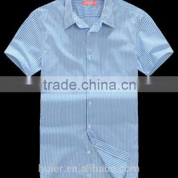 Mens T-shirt Yarn Dyed Cotton Checks Plaids Shirts photo-4