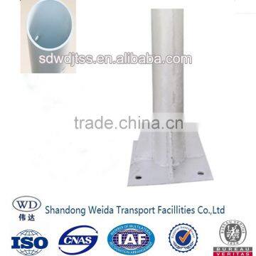 highway guardrail powder coated white flange post