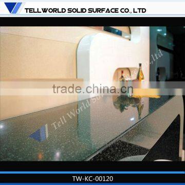 Renewable Acrylic Solid Surface Kitchen Countertop With cabinet