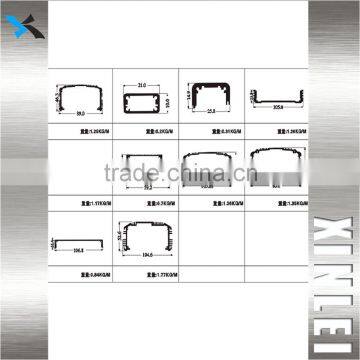 OEM Black Anodized Extruded Aluminum Profile Speaker Heat Sink 28X25MM photo-4