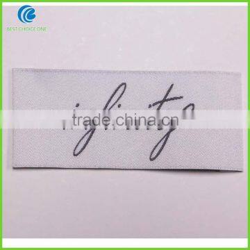 Custom Own Logo High Quality Heat Cut White Woven Clothing Labels photo-4