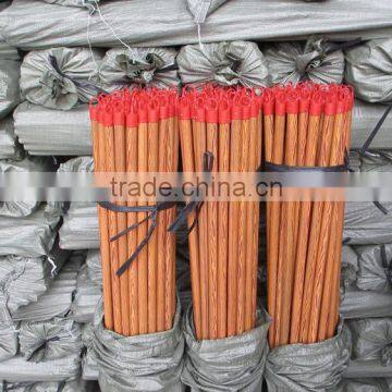 PVC Coated Wooden Broom Mop Handle Made in China photo-2