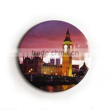 landscape of all over world on flat paper and tin magnet