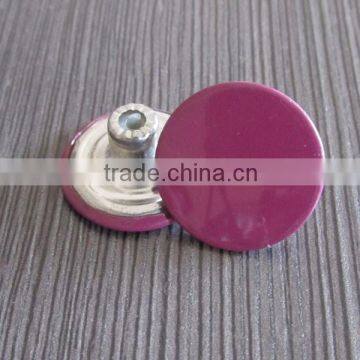 Plain Surface Colored Metal Jeans Button