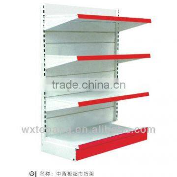 enhanced metal display back board shelves/supermarket shelf