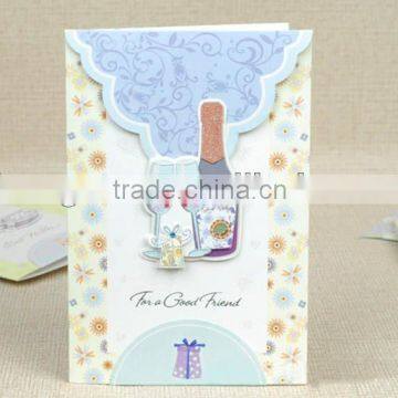 2014 top sale 3D birthday card