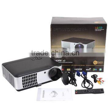 Newest WiFi Android Projector RD806A 2800lumens 1500:1 With USB/HDMI/VGA/SD/TV For Business and Education Use