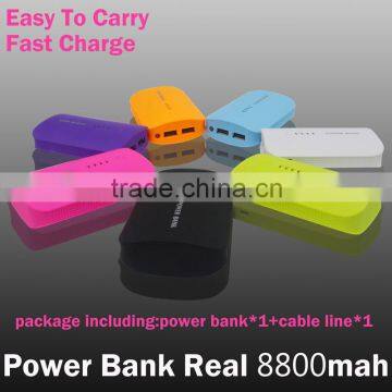 2016 Power Bank 8800mAh USB External Mobile Backup Powerbank Battery for all phone external battery Universal portable Charger