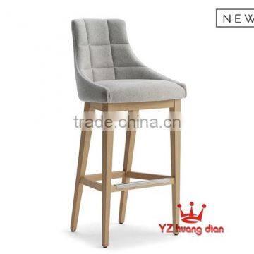 Wooden bar chair with fabric picture YC844