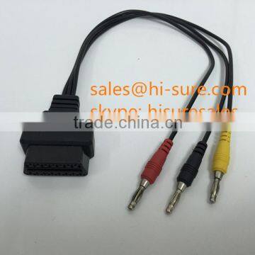 OBDII/OBD2 Female connector to 3 single banana plug