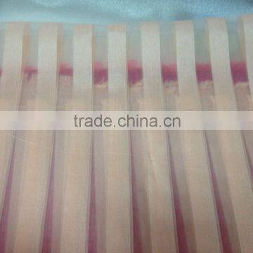 organza fabric with stripe (polyester ) polular used in making dress