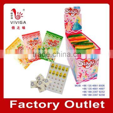 Soft candy and finger nail sticker candy toy