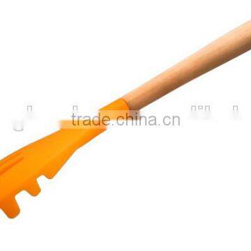 F01-5 Spaghetti Scoop/spaghetti Server/silicone Utensils With Wooden Handle photo-3