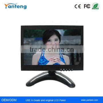 Industrial metal casing Widescreen7inch car lcd monitor with hdmi input