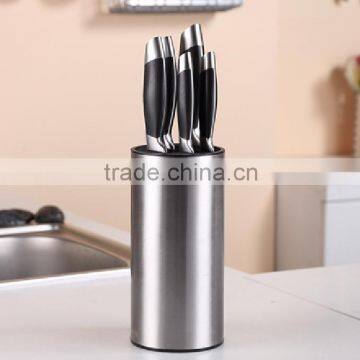 6 Pcs Pom Forged Handle Kitchen Knife Set With S.s Utility Block Pom Forged Stainless Steel Knifes photo-5