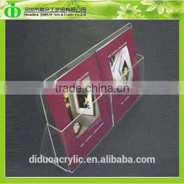 DDE-B186 Trade Assurance Shenzhen Factory Wholesale Clear Acrylic Retail Book Holder