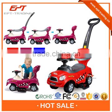 Free wheel kids ride on car toy with music