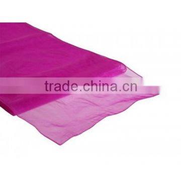 yiwu Hot Sale fuchsia Organza Table Runner