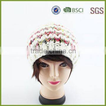 Knitted hat girls lovely cute dongguan wintime acrylic knitted hat