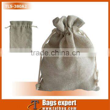 Promotional Nature Cotton linen drawstring pouch