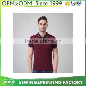 men polo shirt with contrast collar and cuffs custom cheap polo shirt guangzhou