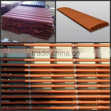 Terracotta Natural Clay Stick Louver With Facade Curtain Wall Outdoor for Business Office Building