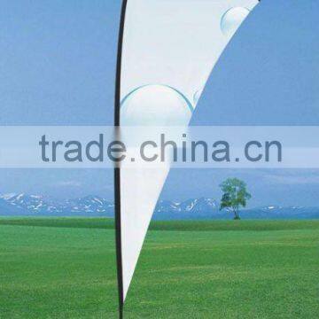 High quality tear drop flying banner stand, cross base banner stand