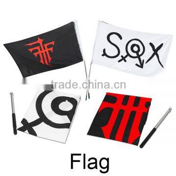 wholesale custom printed anime us flag t-shirts, beach flag