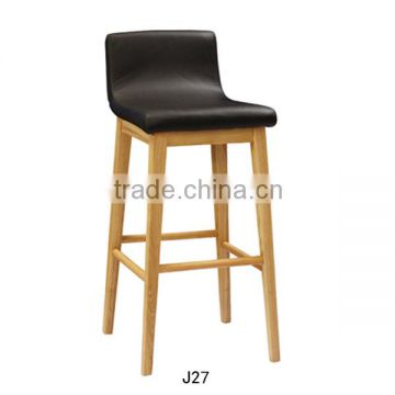 2016 Best quality high chair Home bar furniture Superior wood bar chair for sale J27