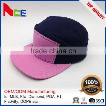 5 Panel Adjustable Skate Board Surf Bmx Fmx Hip Hop Skate Hat Waxed Cotton Cap photo-2