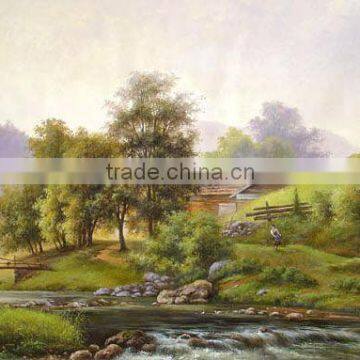 100% Handmade Natural Scenery Oil Painting On Canvas