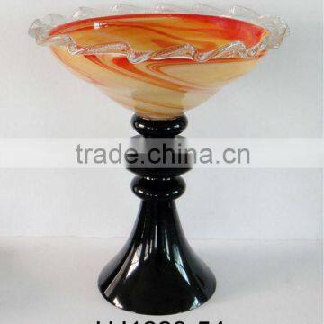 High- grade Decorative Glass Bowl in Amber