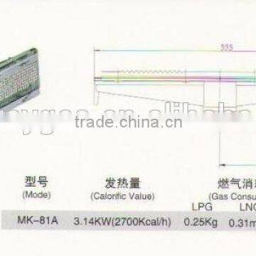 Super Quality Cast Iron Gas IR Bread Oven Burner, Flameless Ceramic Infrared Heater for Bbq and Boiler KR81A photo-2