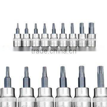 9pc 3/8"DR. STAR SOCKET BIT ON RAIL