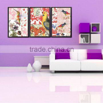 Animal Print Canvas Art Sets 3 Piece Stretched Framed Oil Wall Decor