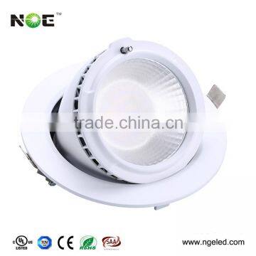 dimmable led adjustable downlight lighting 38w round led gimbal downlight