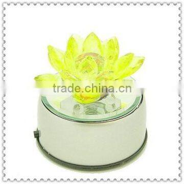 Sparkle Loyal Crystal Lotus Music Box For Wedding Favor