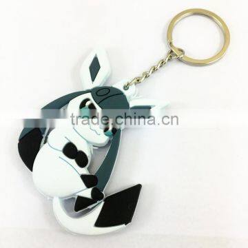 Soft PVC 2d Key chain Promotional Gift Wholesale Rubber Key ring