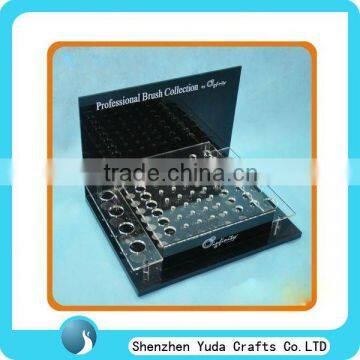 counter top black acrylic cosmetic display unit , plexiglass cosmetic display