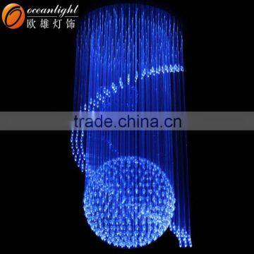 Hanging fiber optic lights chandeliers fiber optic fiber optic mesh lighting OM951W