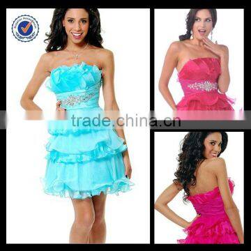 H0029 Low Price Ice Blue Short Custom-Made Homecoming Dress