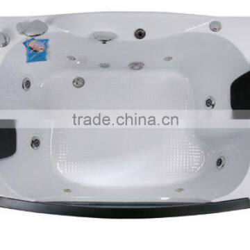 two people Acrylic rectangle freestanding hydromassage whirlpool bathroom tub