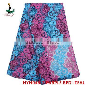 2016 Haniye Fashionable African Embroidered Net Tulle Lace Fabric/tulle Lace Fabric/NYN46 photo-5