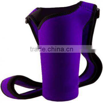 Adjustable Neoprene Dog water Bottle Holder, Violet