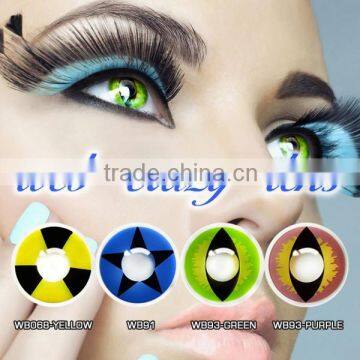 crazy cosmetic contact lens/soft yearly halloween contact lenses