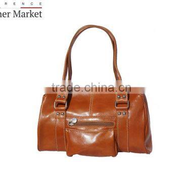 Doctor Bag With Double Handle Handbags Italian Bags Genuine Leather Florence Leather Fashion