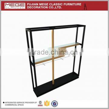 Clothes shop wall mount glass display cabinets